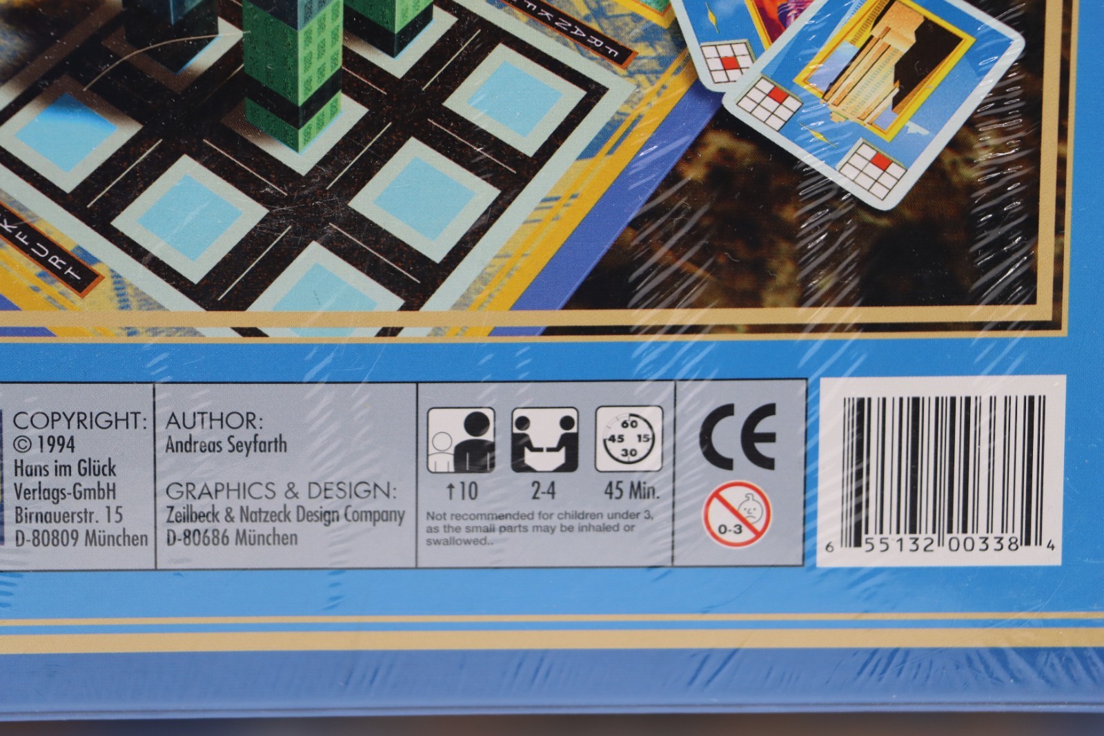 Manhattan Board Game Andreas Seyfarth Rio Grande Games 1994 Award Winner