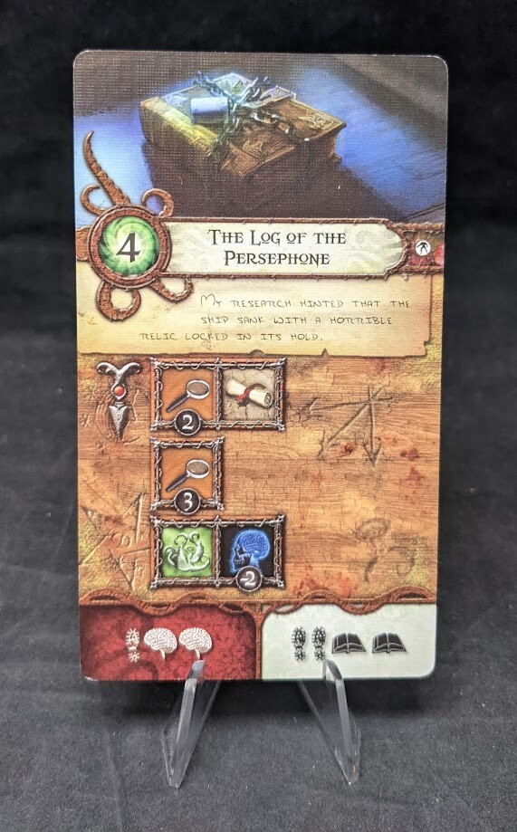 Log of the Persephone – Arkham Horror Elder Sign Board Game – FFG Promo Card NM