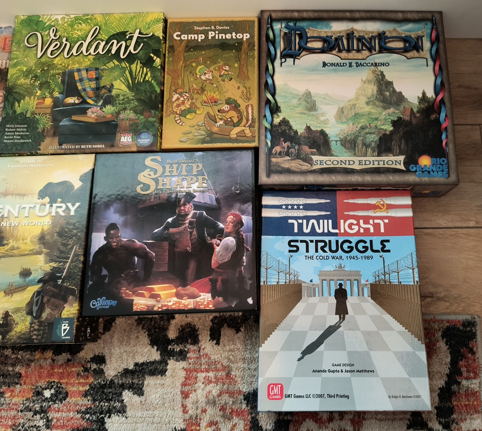 Strategy Board Game LOT (Ticket to Ride, Twilight Struggle, Century, Dominion)