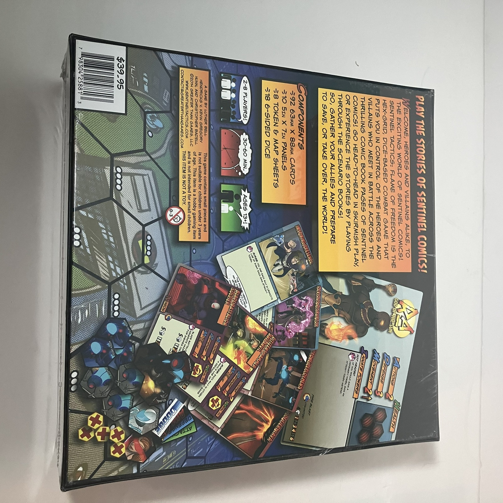 Sentinel Tactics Flame of Freedom Board Game + Uprising Expansion NIS