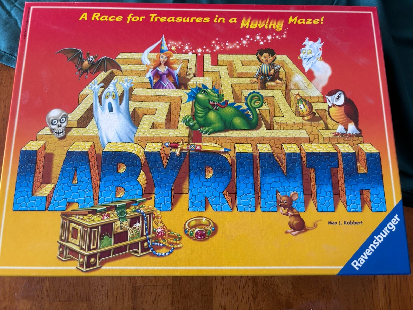 Ravensburger Labyrinth Moving Maze Board Game, 2 Players+, Ages 7+