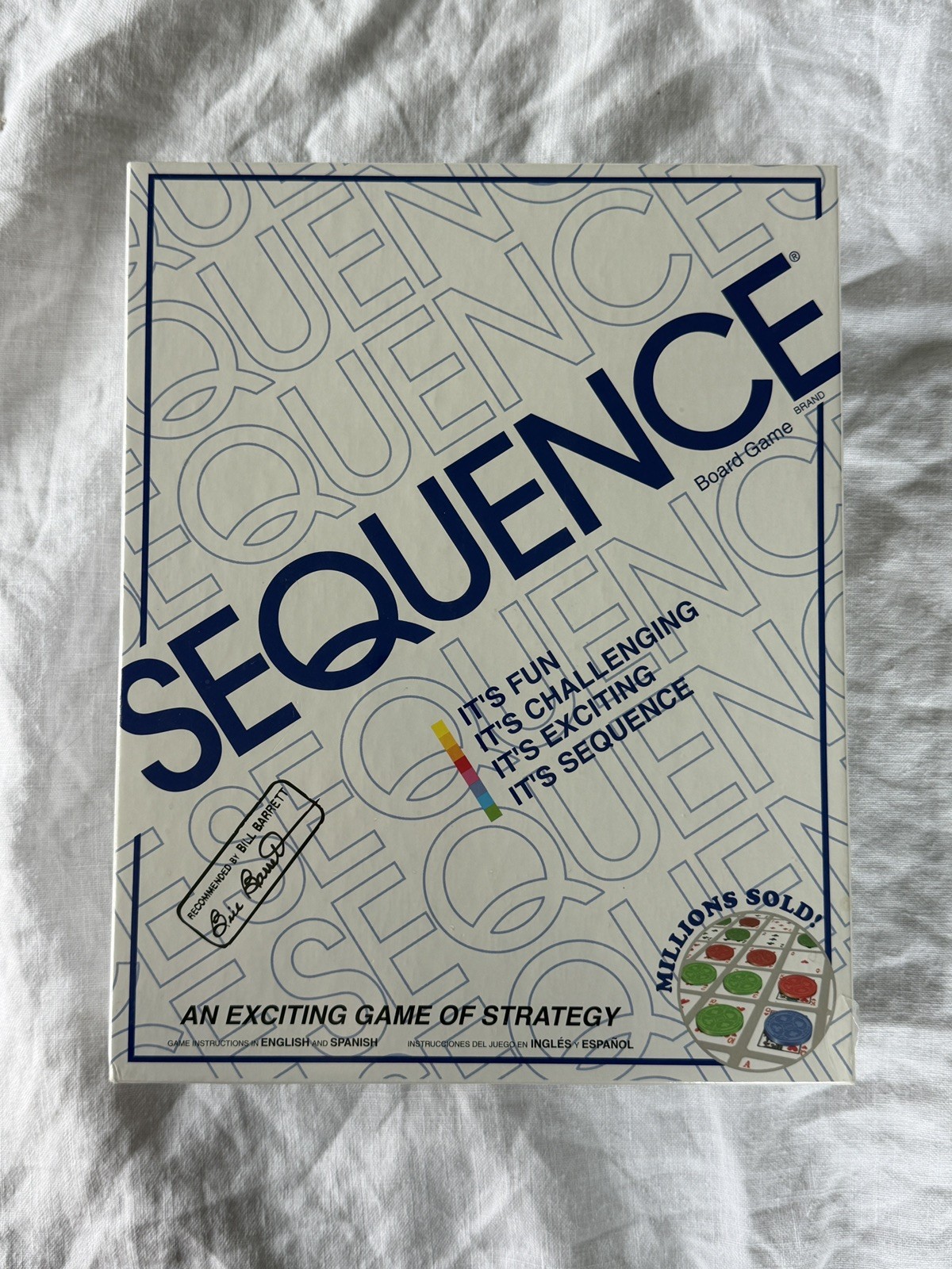 Sequence Board Game By Jax 1995 2 to 12 Players NEW IN SEALED BOX