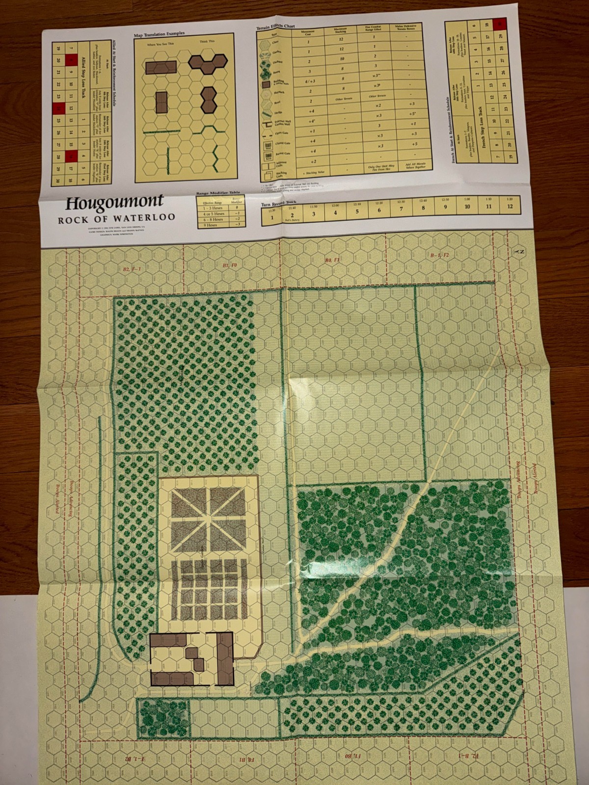 Command #11 Hougoumont Rock of Waterloo War Game Unpunched
