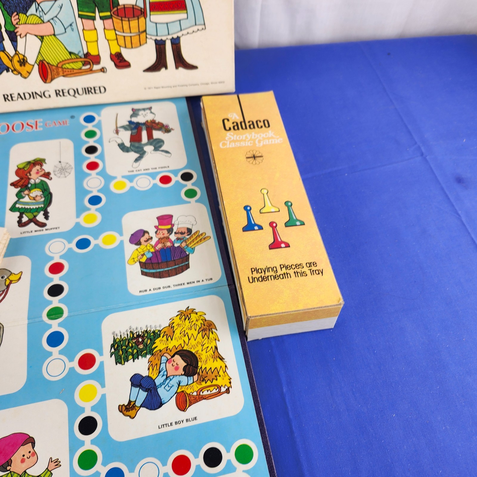 Vintage The Mother Goose Game (1971) by Cadaco *Complete*