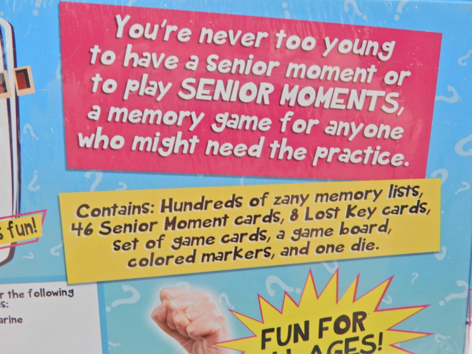 Senior Moments Board Game – perfect gift for the parents and grandparents