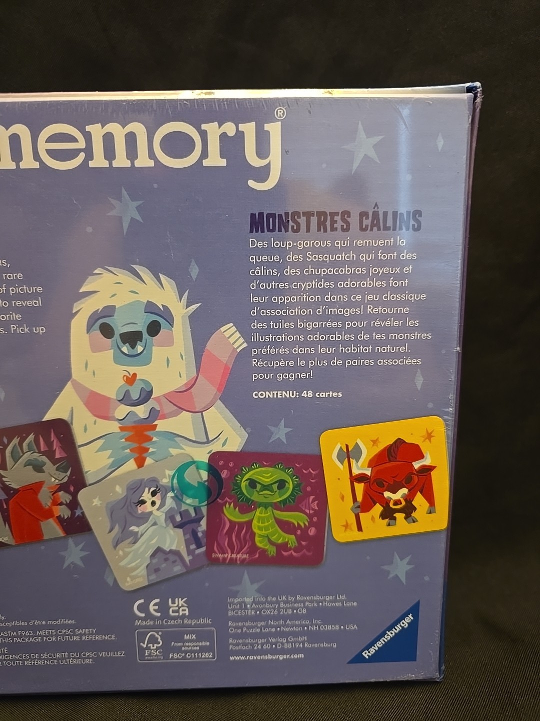 World of Cute Monsters Memory Game by Ravensburger – New sealed