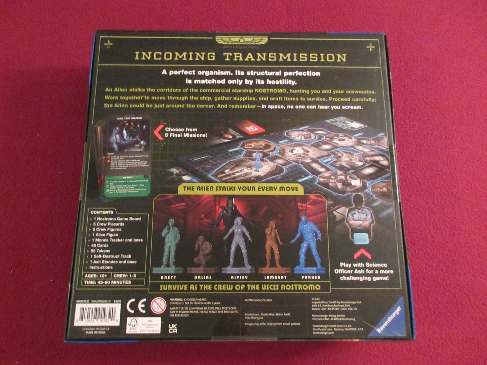 Ravensburger ALIEN: Fate of the Nostromo Board Game – New/ Sealed