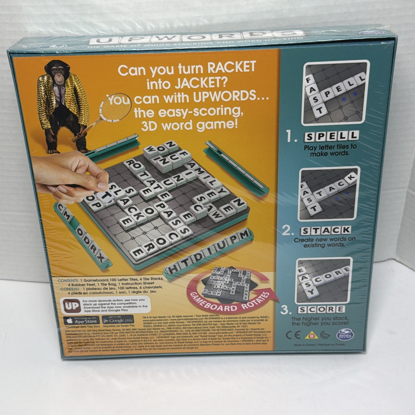 Factory Sealed UPWORDS Board Game Spin Master