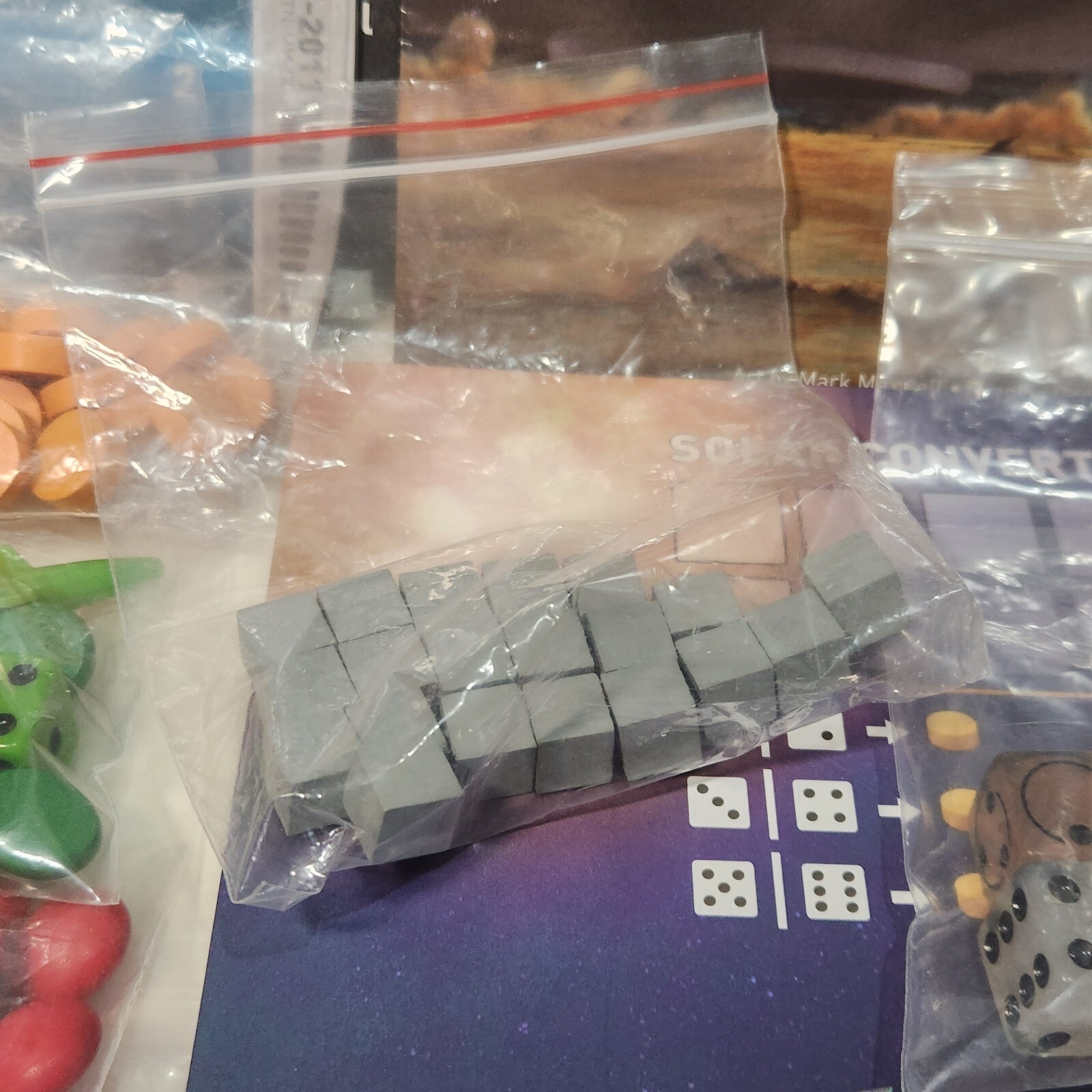 Alien Frontiers with Mind Control Helmet Card and 4 Rocket Tokens Complete 2011