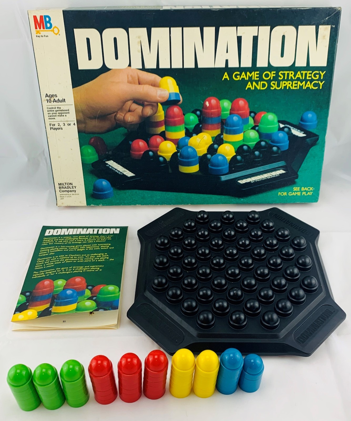 1982 Domination Focus Game by Milton Bradley Complete in Great Cond FREE SHIP