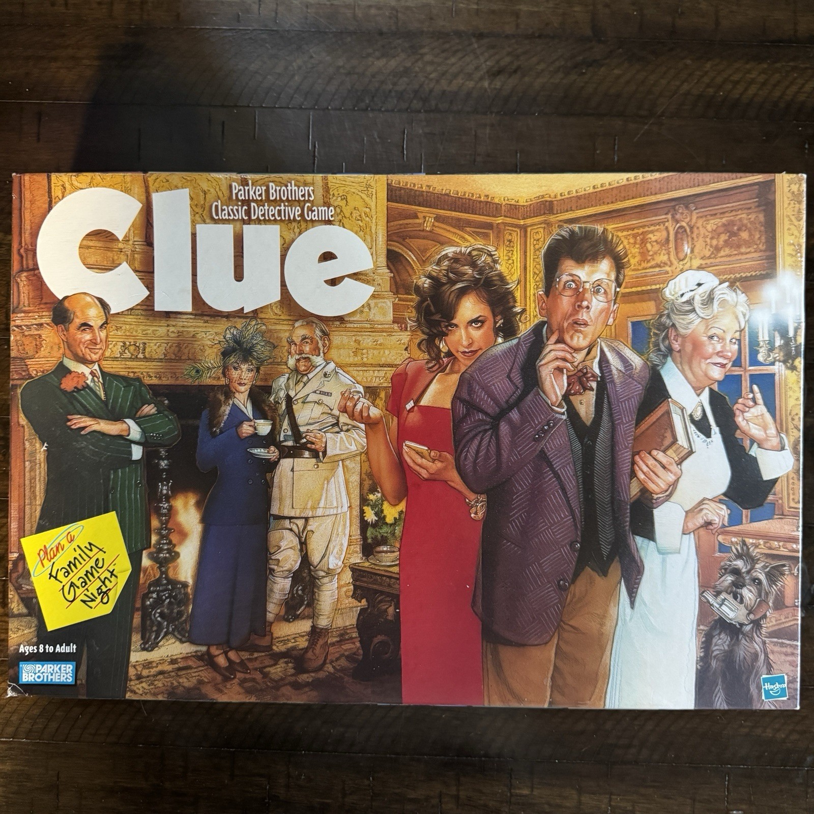 Clue COMPLETE Parker Brothers 1996 Classic Mystery Detective Board Game- VG!!