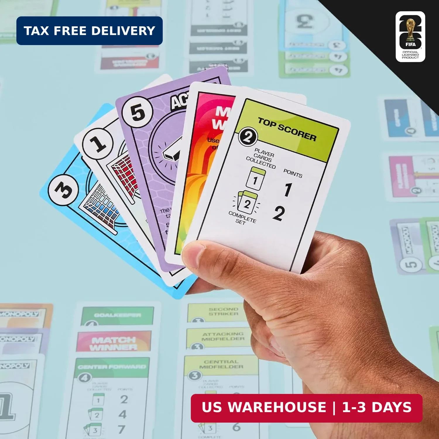 Monopoly Deal FIFA World Cup 2026 Edition Game – Officially Licensed FIFA World