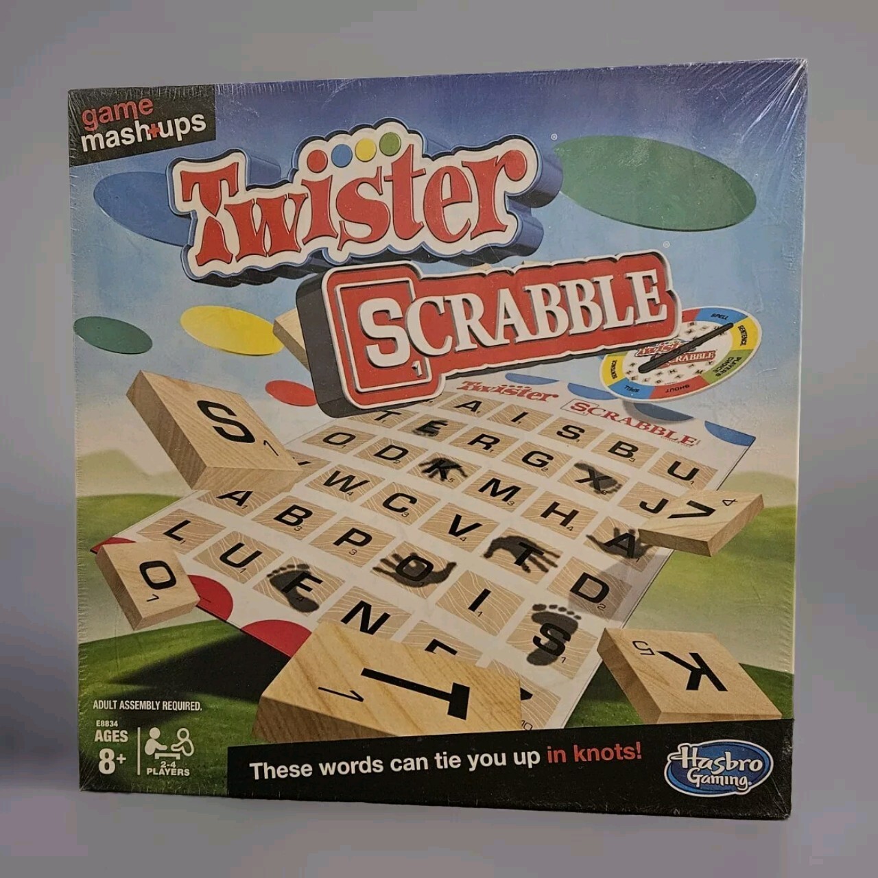 Hasbro Gaming Mashups Game TWISTER SCRABBLE New Sealed