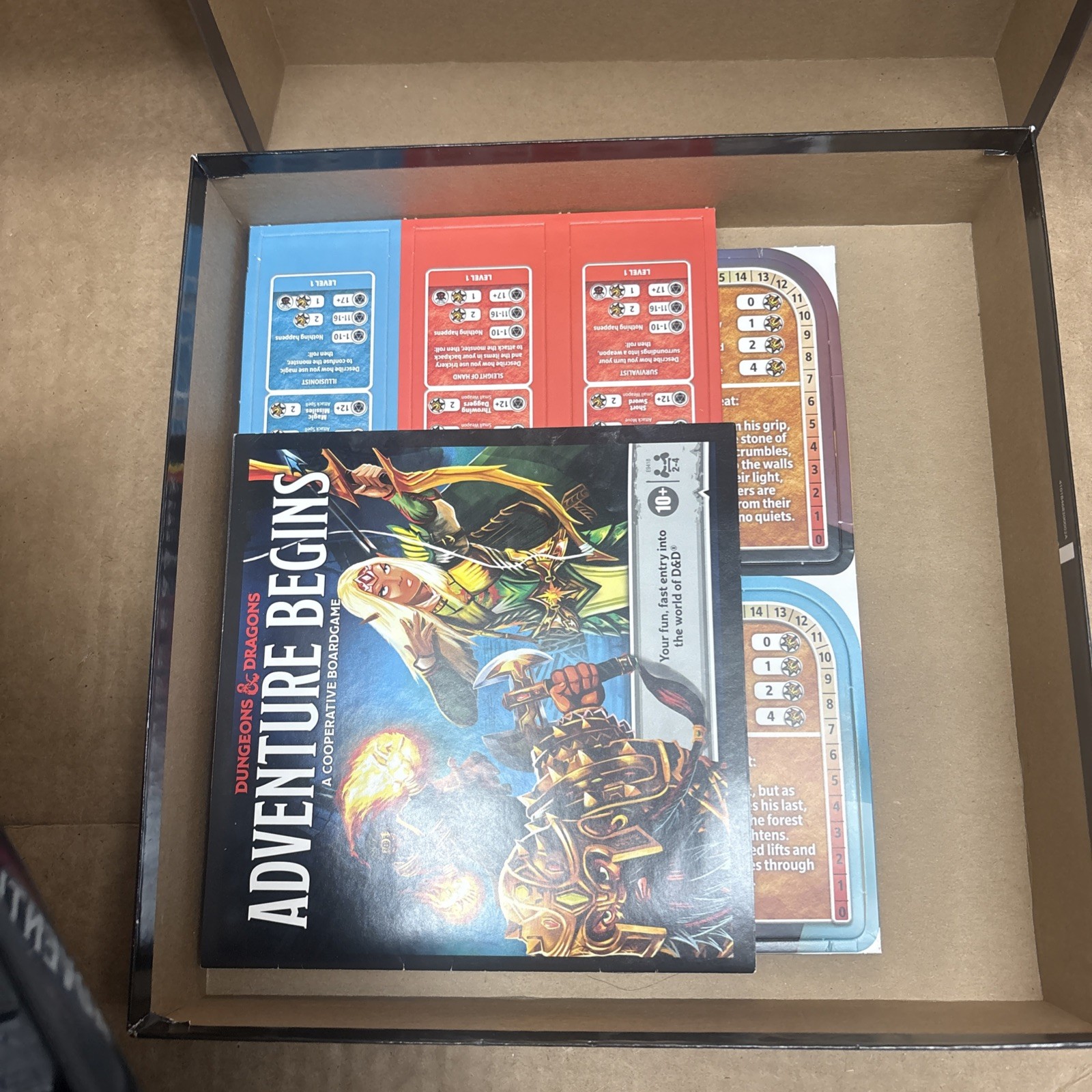 Dungeon & Dragon – Adventure Begins – Board Game – Complete – Some Unpunched