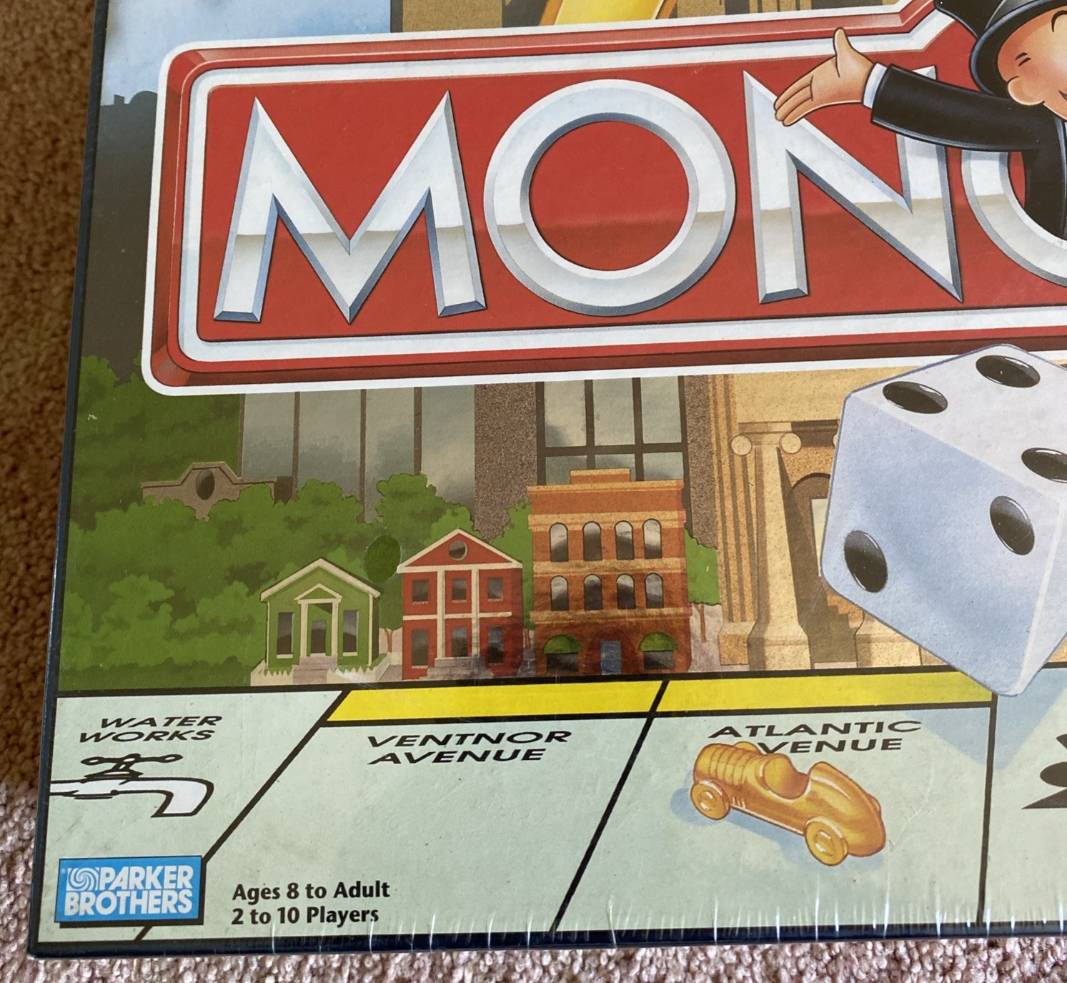 Vintage 1998 Monopoly Deluxe Edition Hasbro Parker Brothers Board NEW! SEALED!