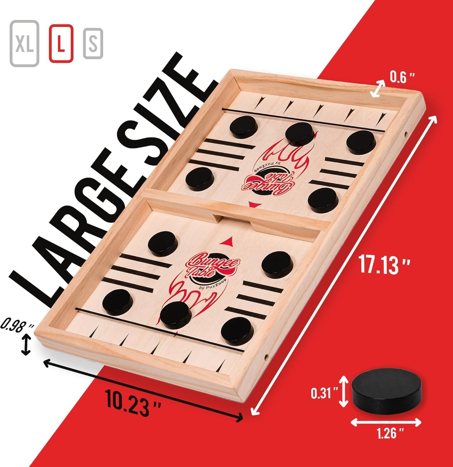 Fast Sling Puck Game – Your Speed and Accuracy with This Fast-Paced Wooden A…