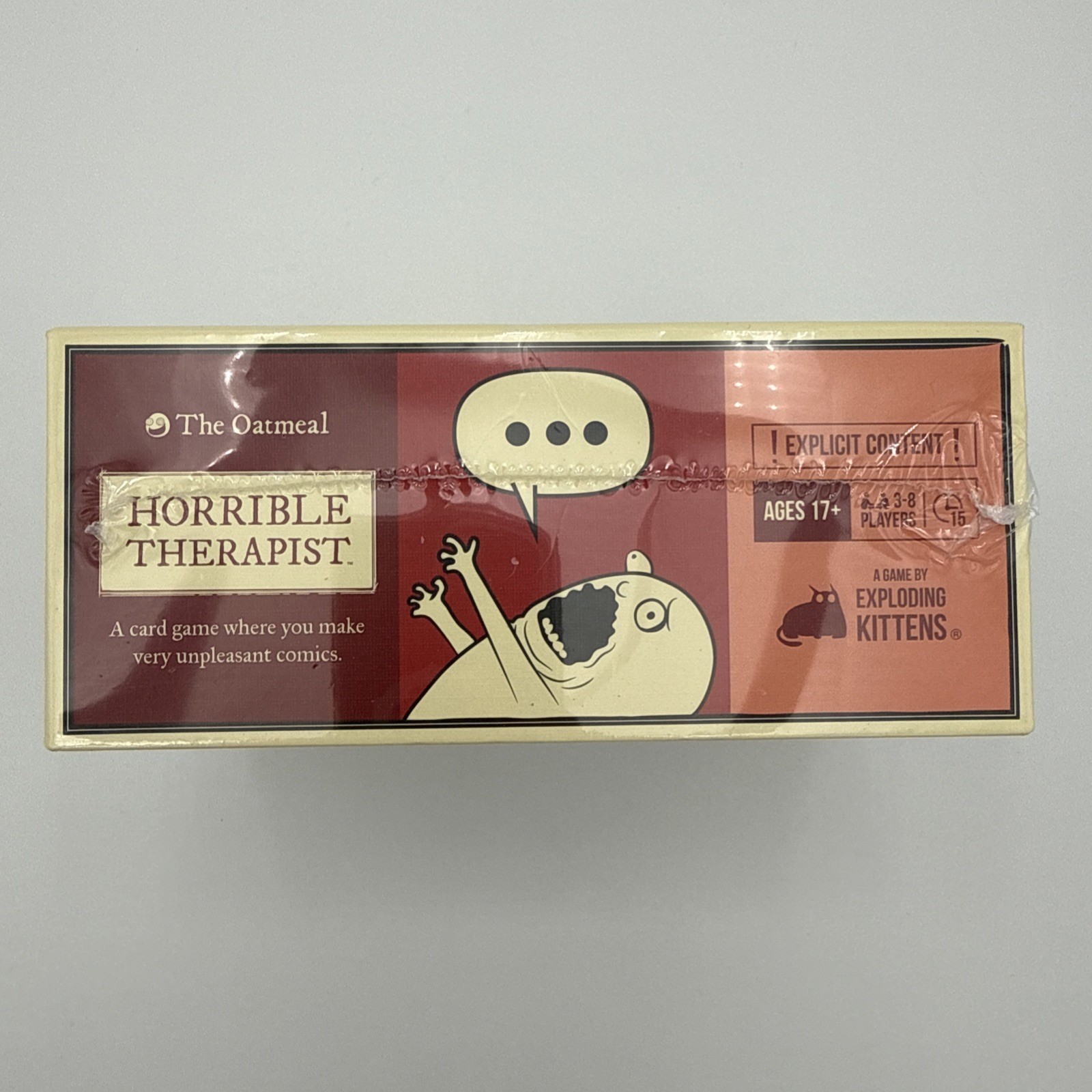 Horrible Therapist Adult Party Game Ages 17+ Mature Humor Card Game New Sealed!