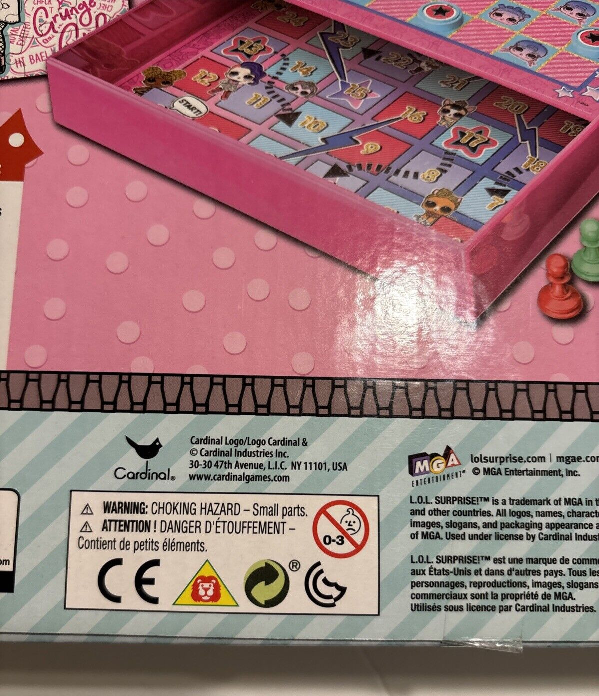 LOL Surprise 6 IN 1 GAME HOUSE Ages 5+ Checkers Dominoes & More Pink Sealed New