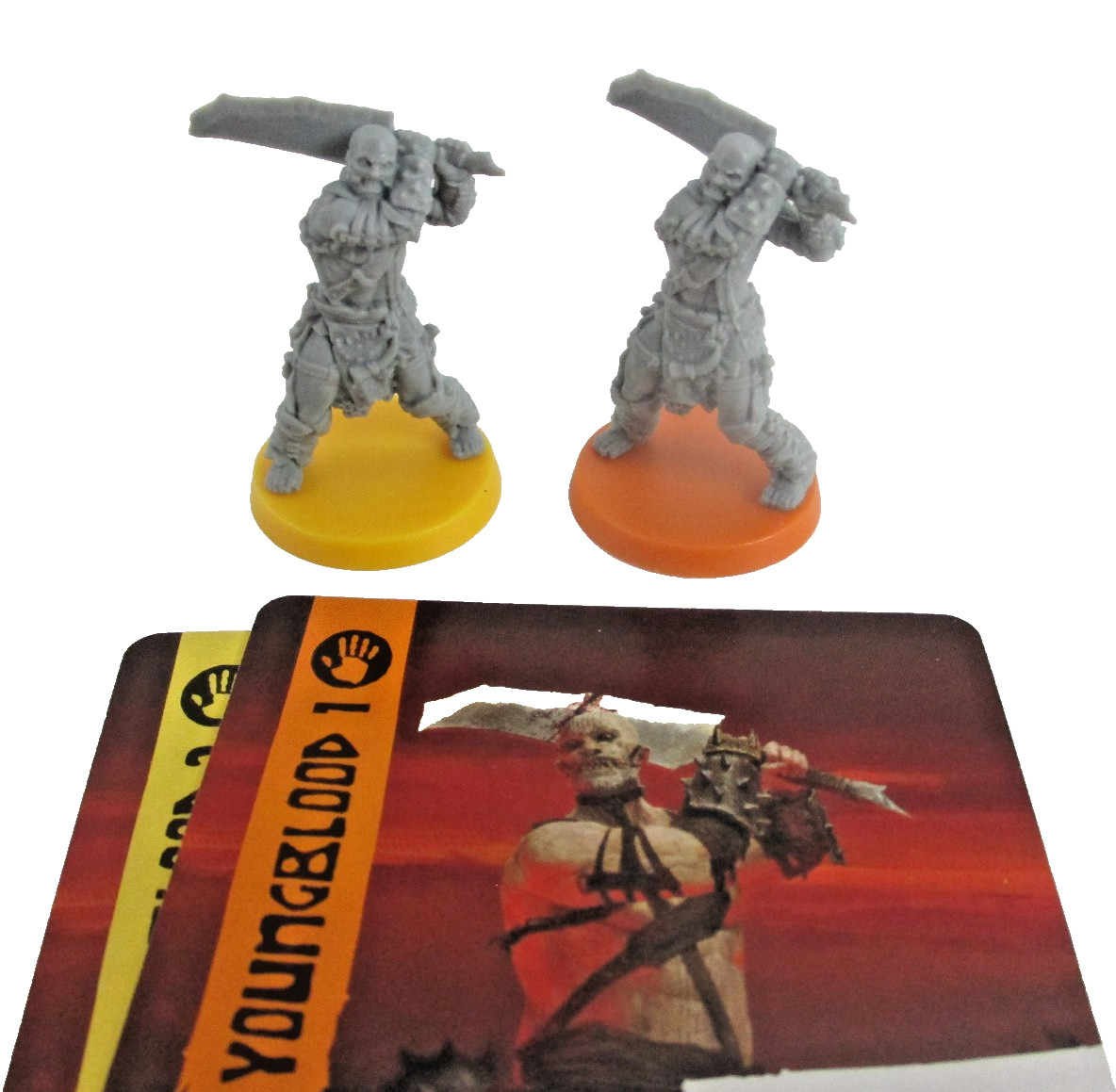 HATE: The Board Game 2x UM’RAK YOUNGBLOOD Minis & Cards NEW!!