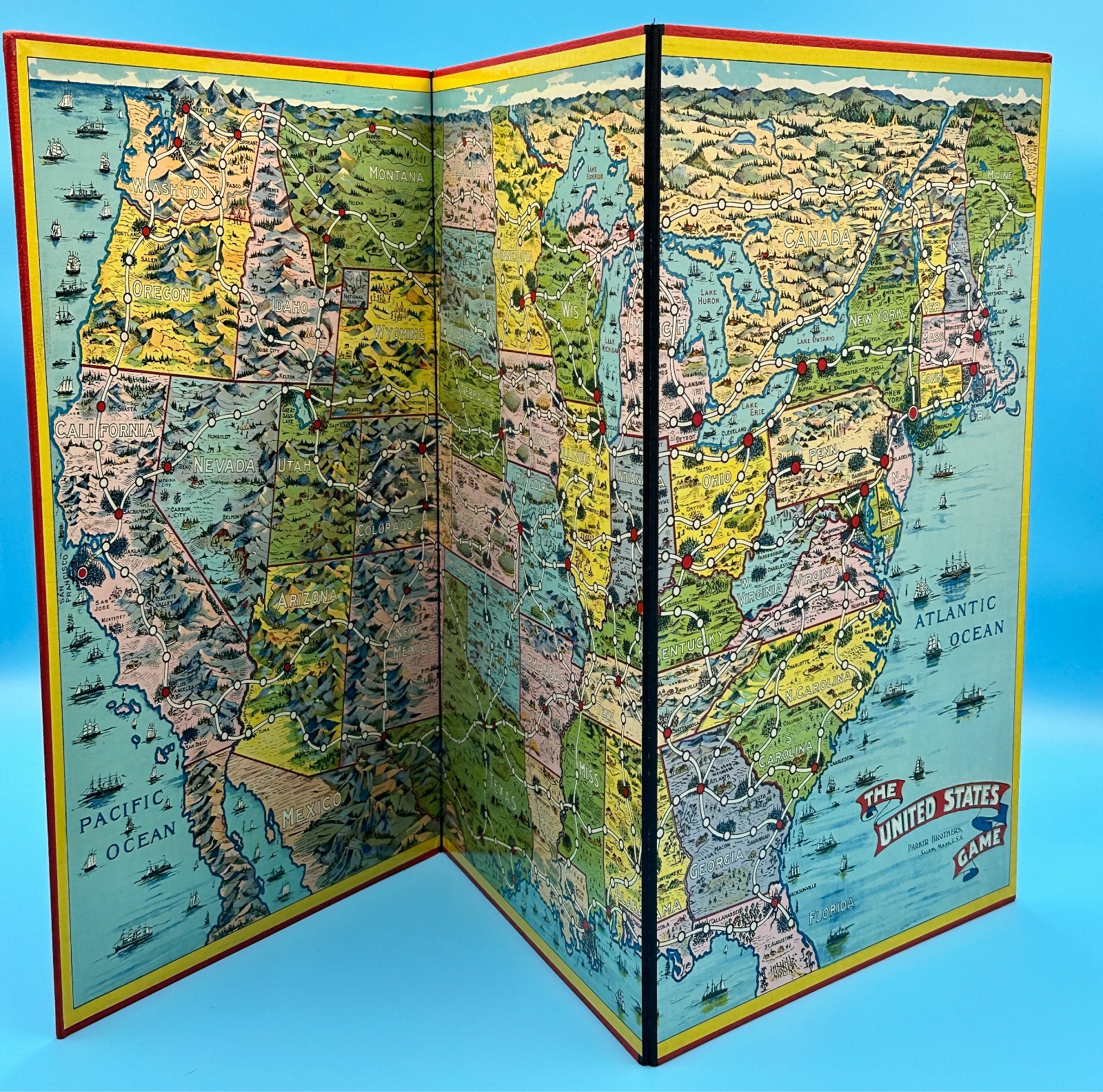Across the Continent (1935) Parker Brothers Board Game – Complete w/ all Pieces
