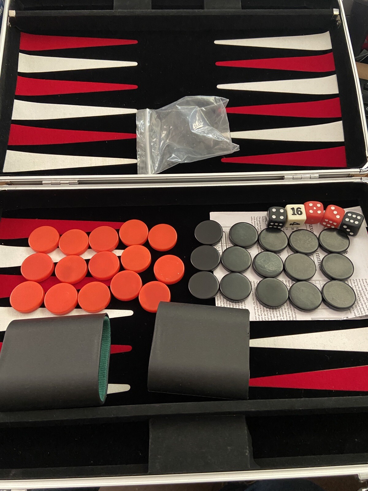 Pavilion Toys ‘R Us Backgammon In Silver Case Black White Red