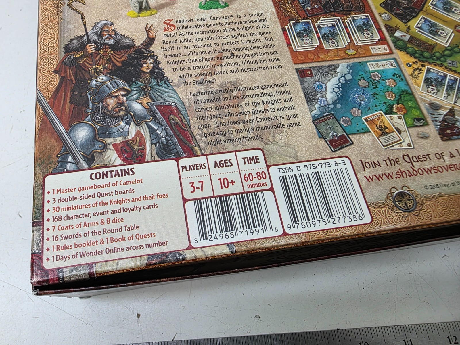 Shadows Over Camelot Board Game Days of Wonder 2012 SEALED CARDS MISSING 7 DICE