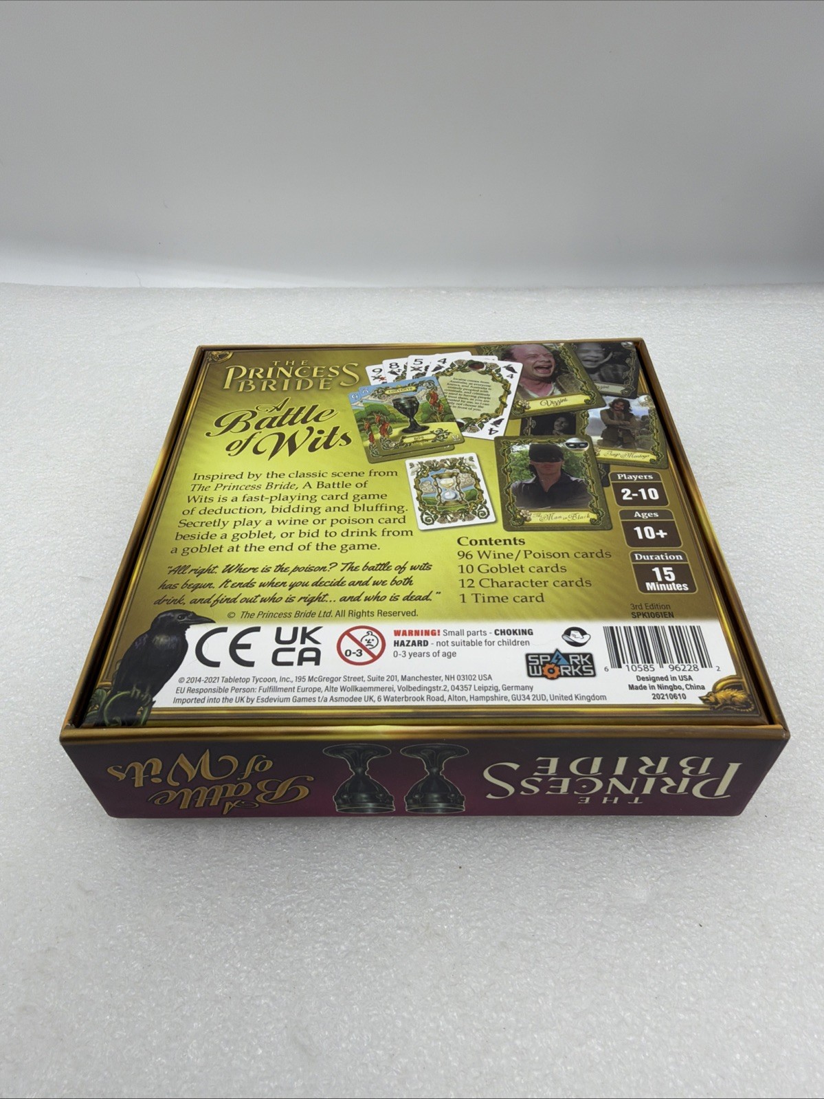 The Princess Bride: A Battle of Wits Card Game 100% complete! EUC!
