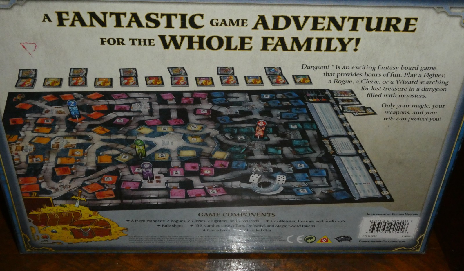 Vintage DUNGEON! Fantasy Board Game Dungeons & Dragons TSR NEW!!