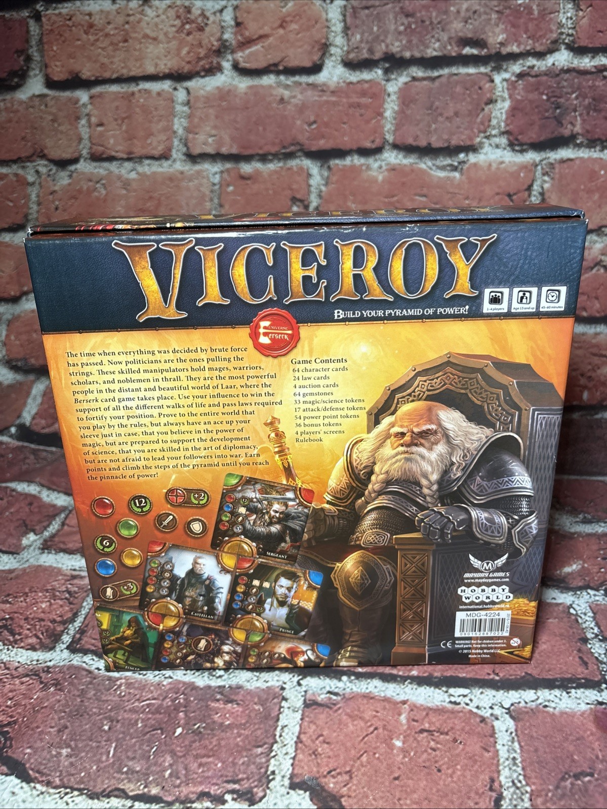 Viceroy Mayday Games Build Your Pyramid of Power Board Game
