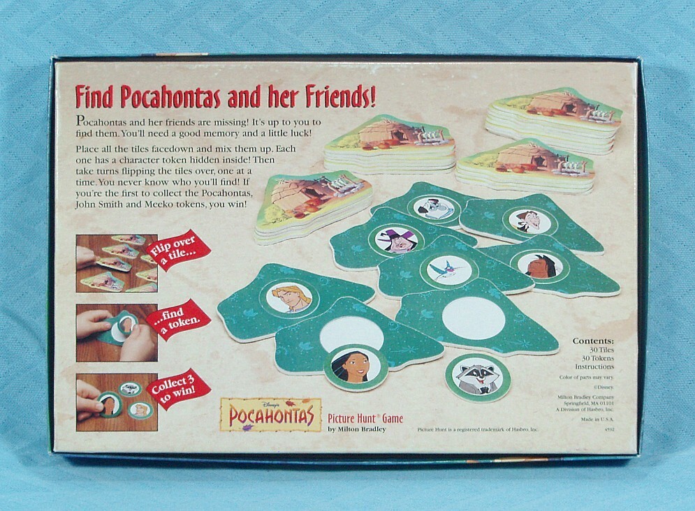 Disney’s Pocahontas Picture Hunt Game, Milton Bradley, 1994