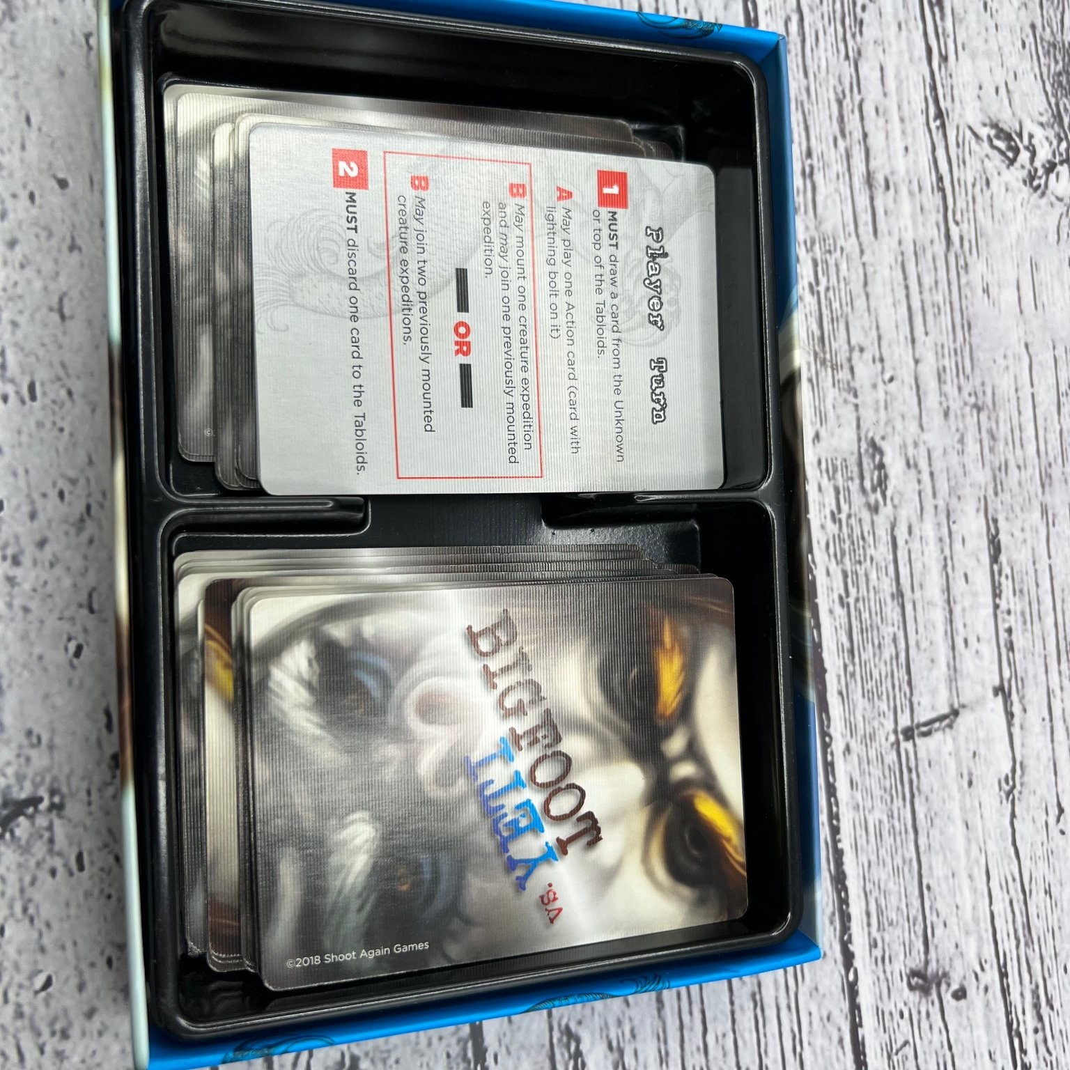 Bigfoot vs Yeti Card Game Battle Of The Cryptids Shoot Again Games