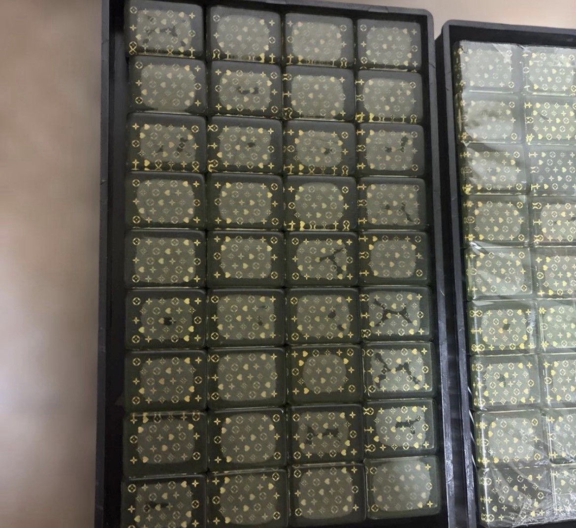 Louis Vuitton pattern Mahjong Tiles Set Sega rare limited Japan