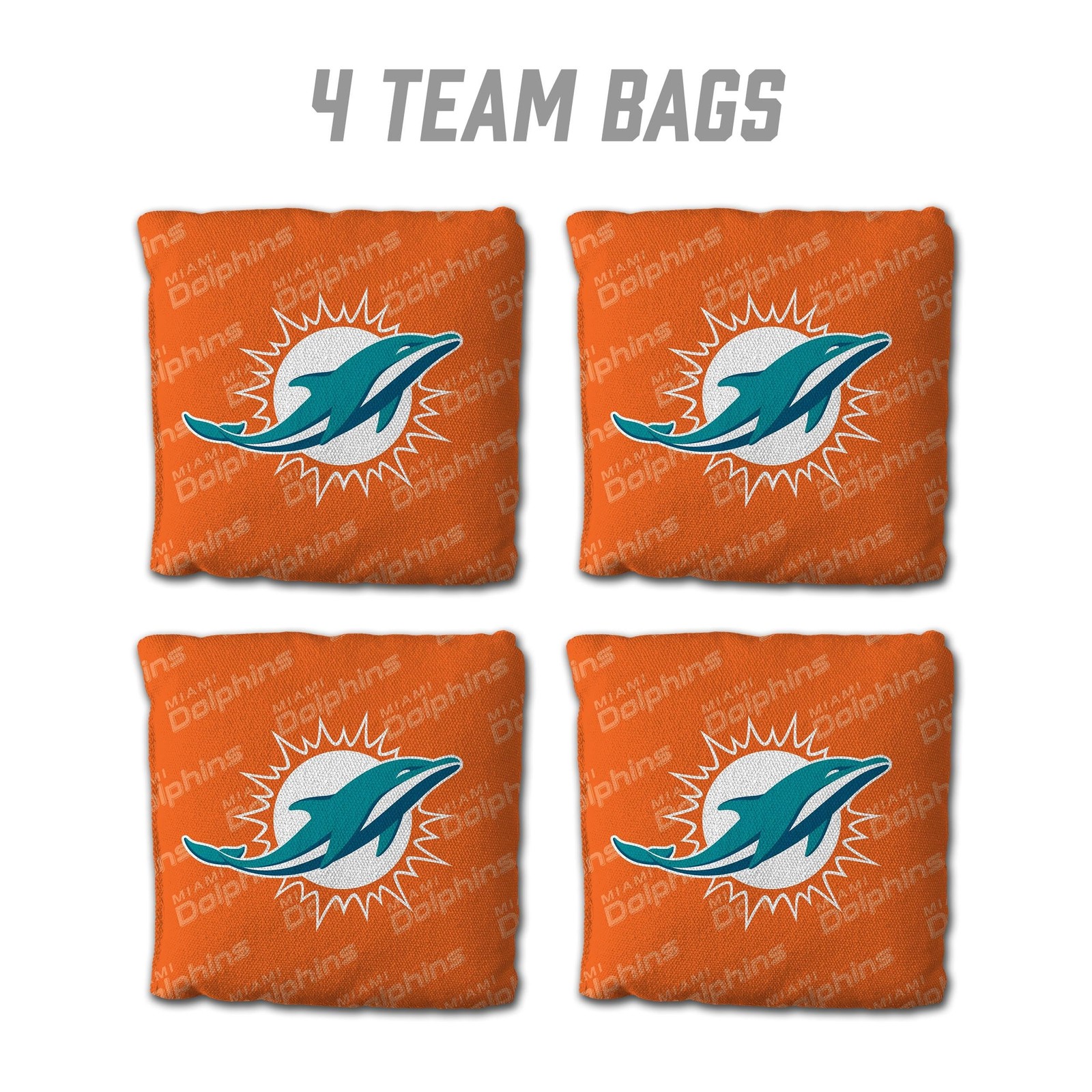 YouTheFanCornhole Bags – 4PK Miami Dolphins Miami Dolphins – Orange