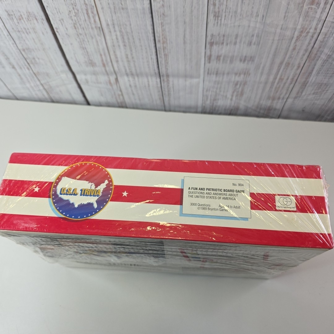 USA TRIVIA GAME a Fun and Patriotic Board Game 1989 Vintage