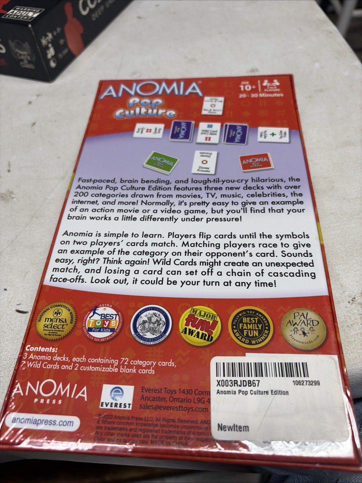 Anemia Pop Culture Game Unopened Brand New