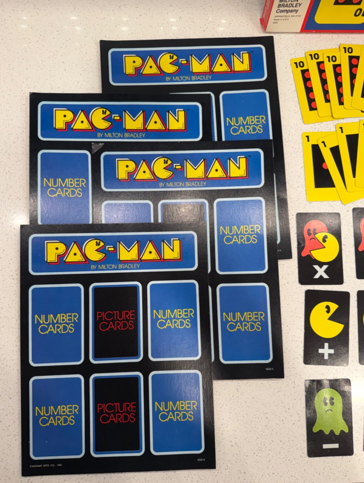 Vintage 1982 Pac-Man Card & Board Game Milton Bradley Arcade Classic COMPLETE!