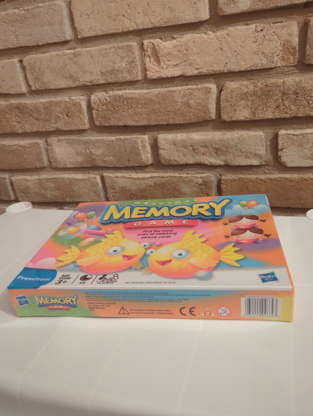 Milton Bradley Hasbro Original Memory Game Preschool 3+ 2007 BRAND NEW SEALED
