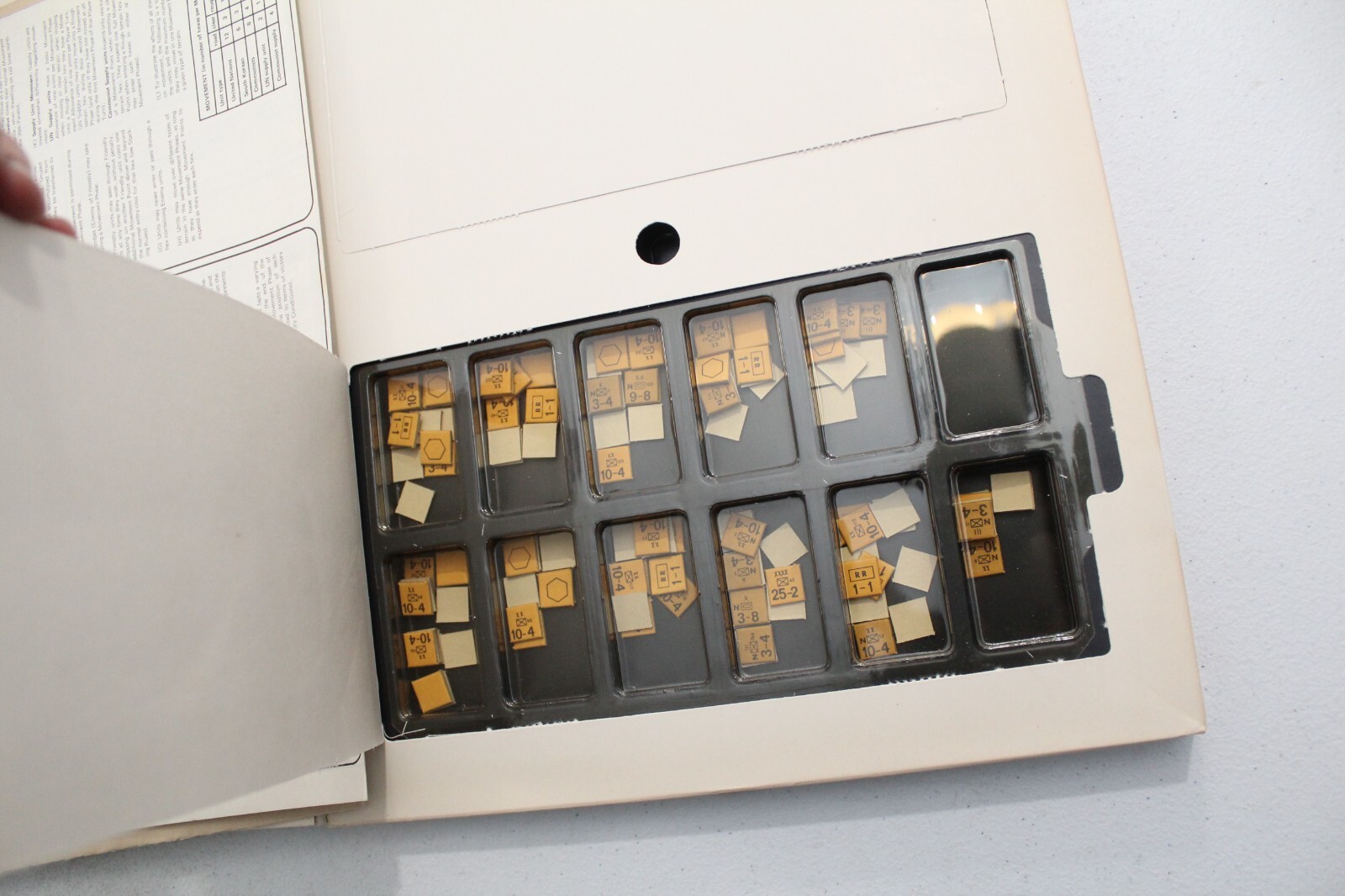 SPI White Box Korea The Mobile War Historical Simulation Game PUNCHED