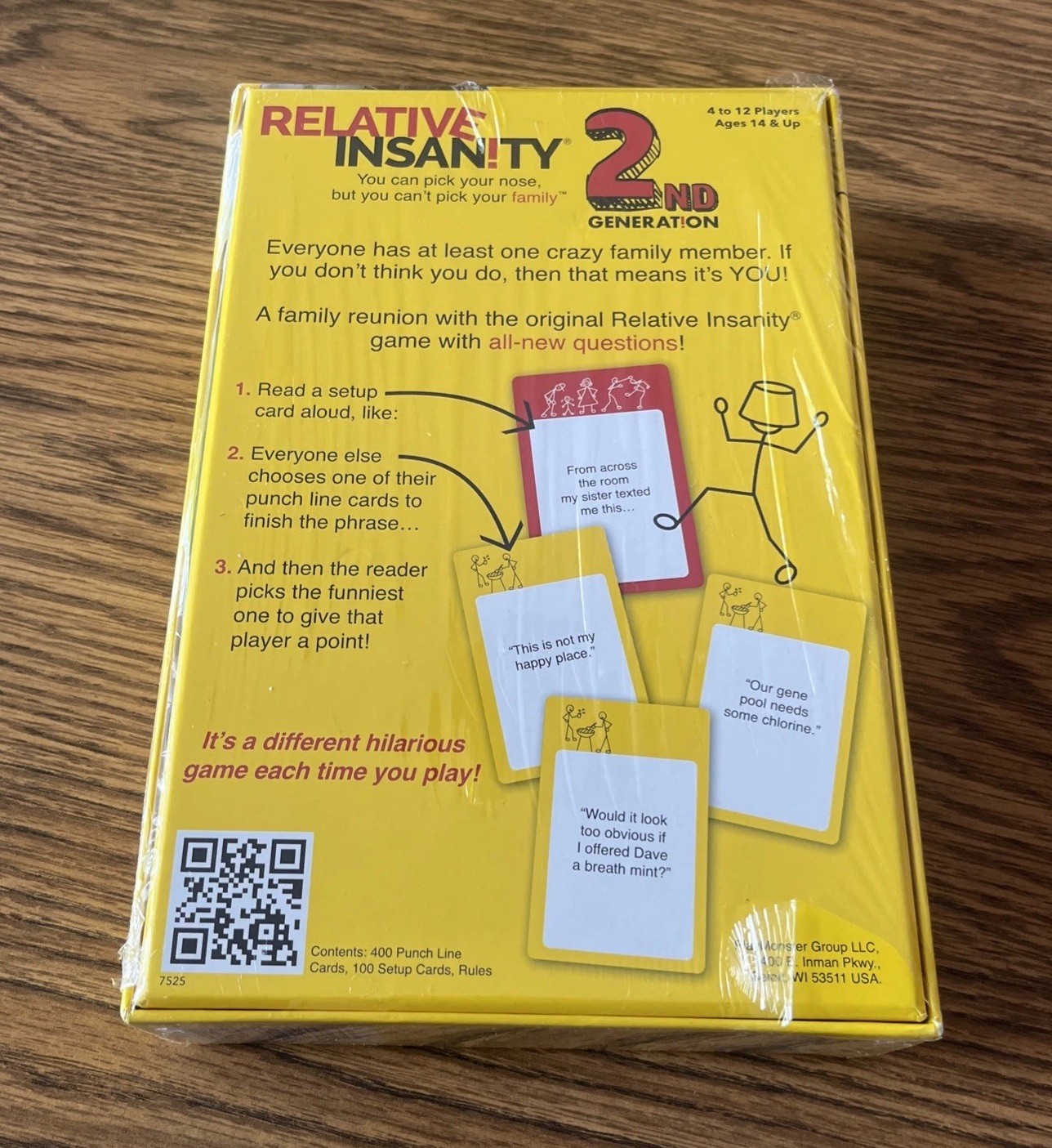 Relative Insanity 2nd Generation Party Game Jeff Foxworthy