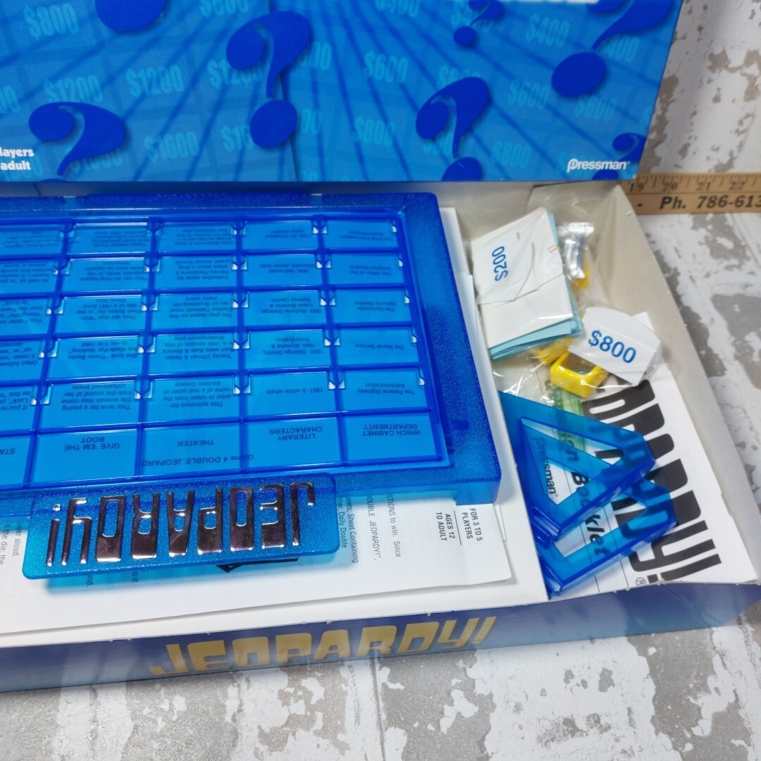 Jeopardy Board Game Original Edition Quiz Show Pressman 2003 Complete