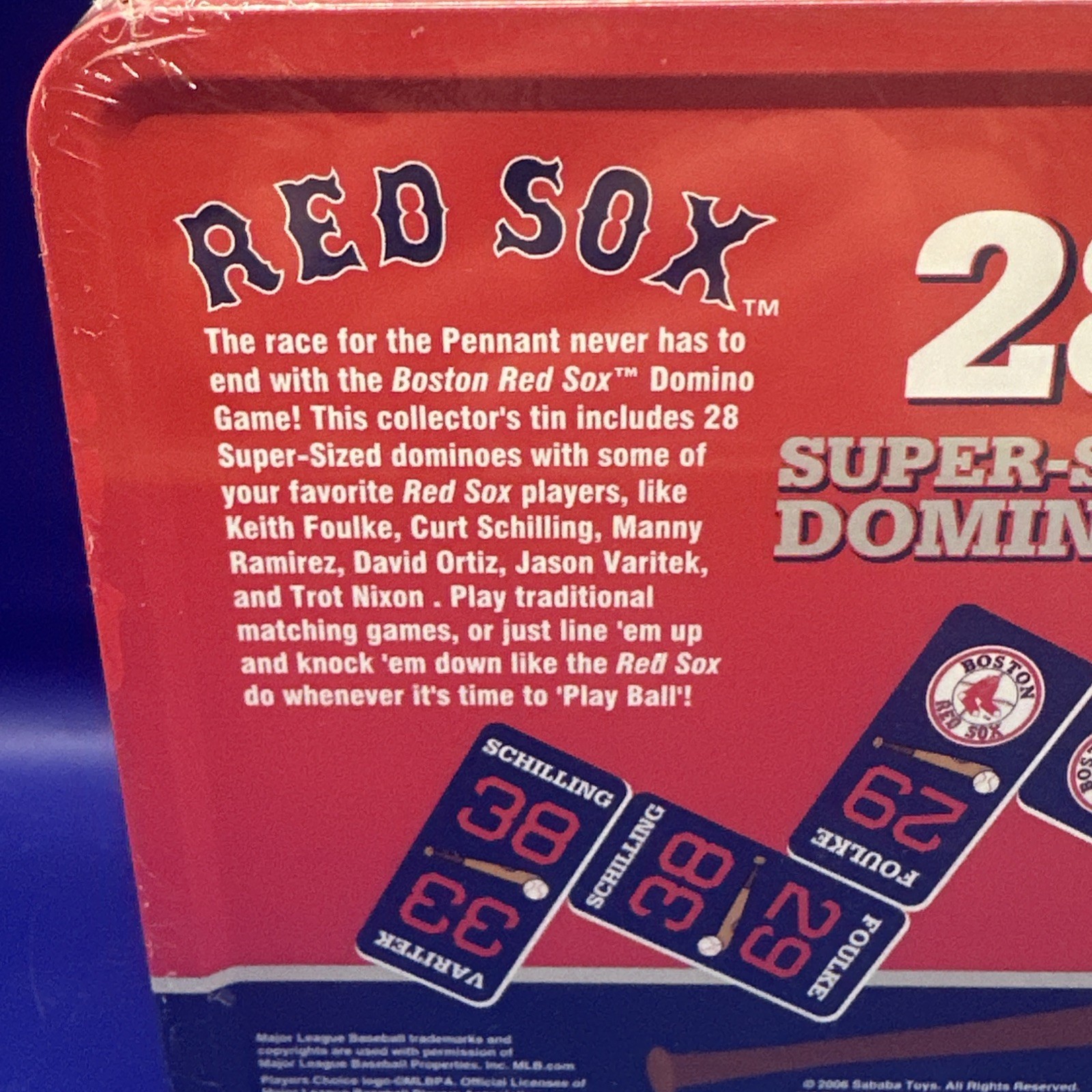 New! 2006 Boston Red Sox “Super-Sized” 28 Dominoes Sababa Toys Collector Toys