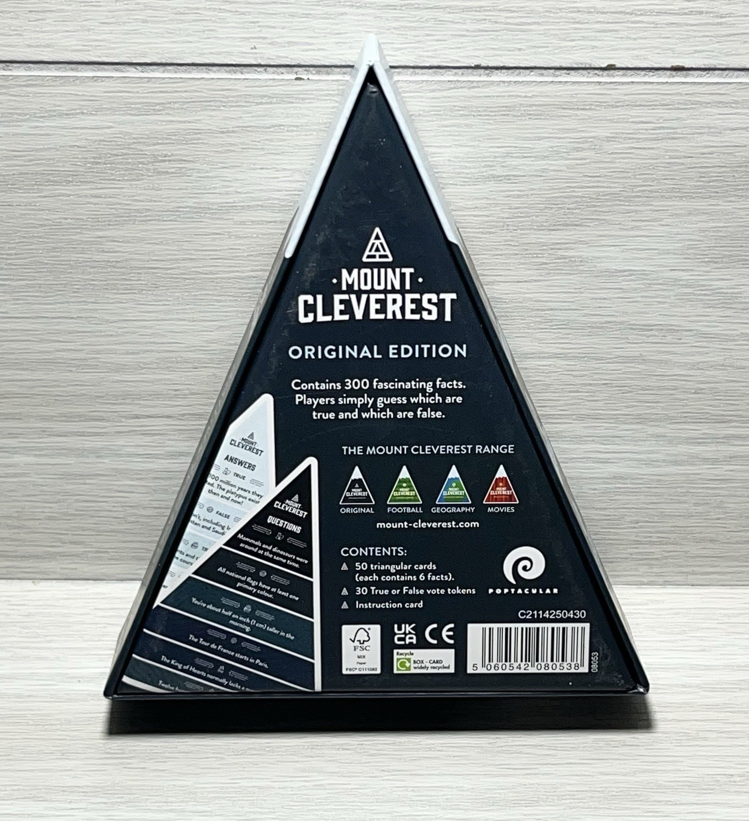 Mount Cleverest Original Edition True Or False Trivia Game Teens Adults-Complete