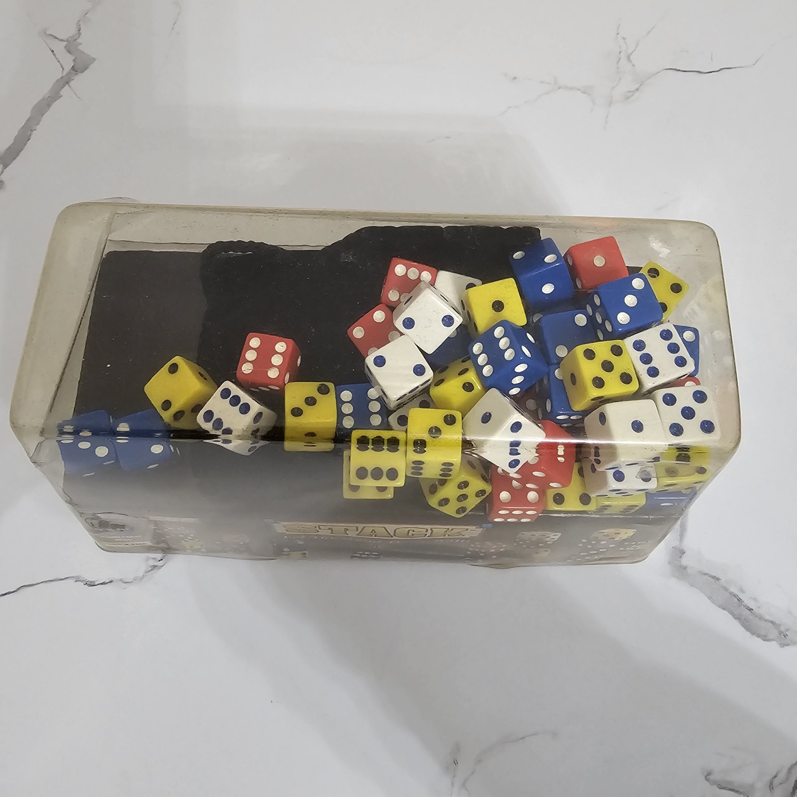 Stacks Strategy Mega Dice Game Includes 56 Multicolor Vintage Dice by Talicor