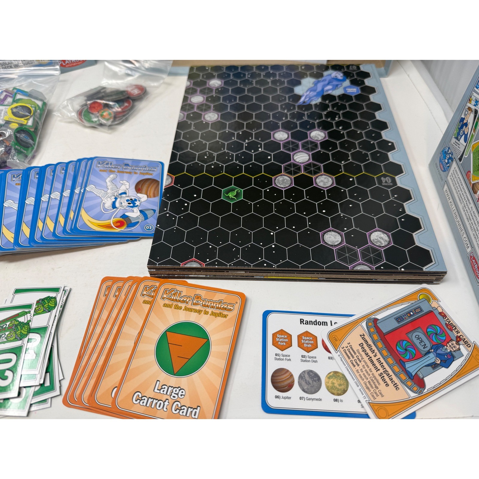 Killer Bunnies Journey to Jupiter Deep Blue Starter Solar Yellow Laser Red Decks