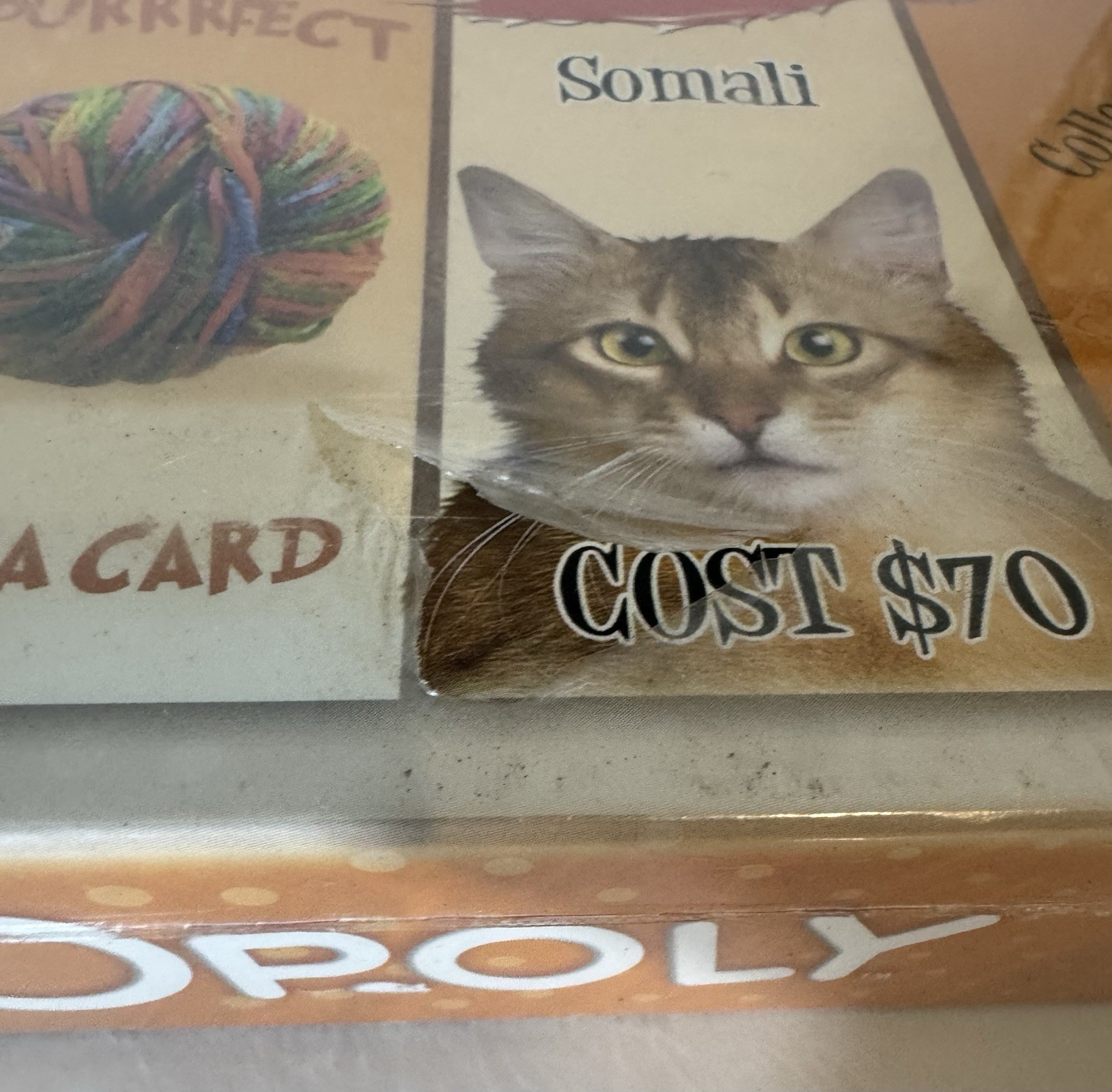 Cat-Opoly Board Game New In Package