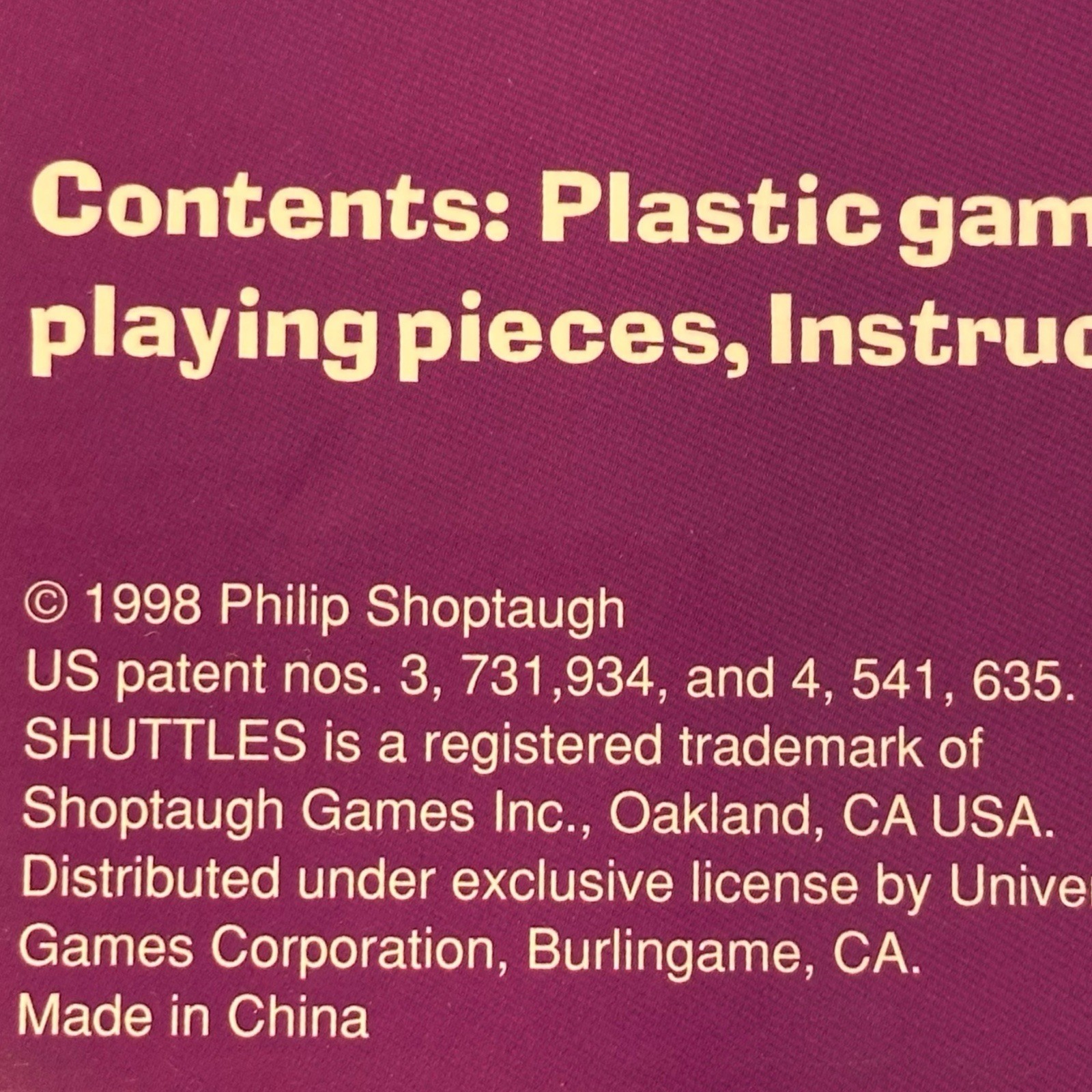 Shuttles The Moveable Maze Strategy Game 1998 University Games 04000 Complete