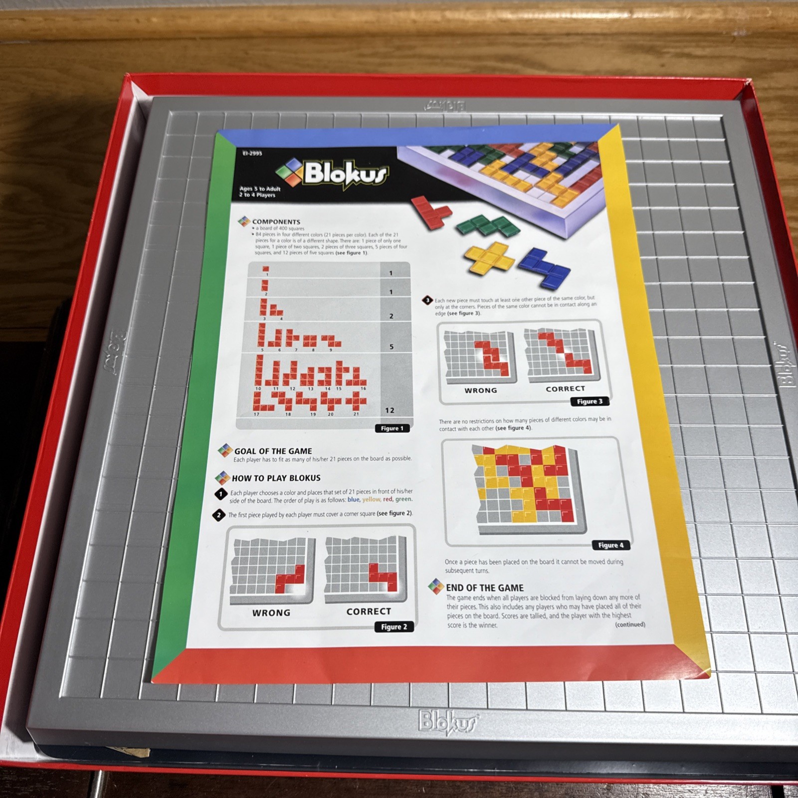 Blokus Board Game Deluxe Strategy For The Whole Family EI-2995 2003 Edu Insights