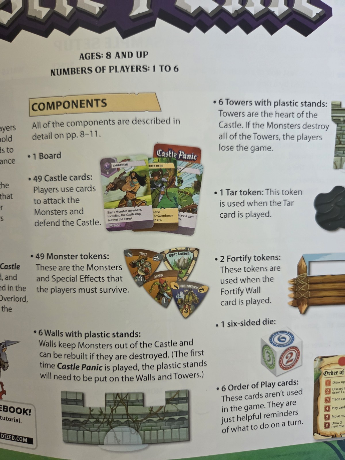 Castle Panic Board Game 2nd Edition By Fireside Games Complete