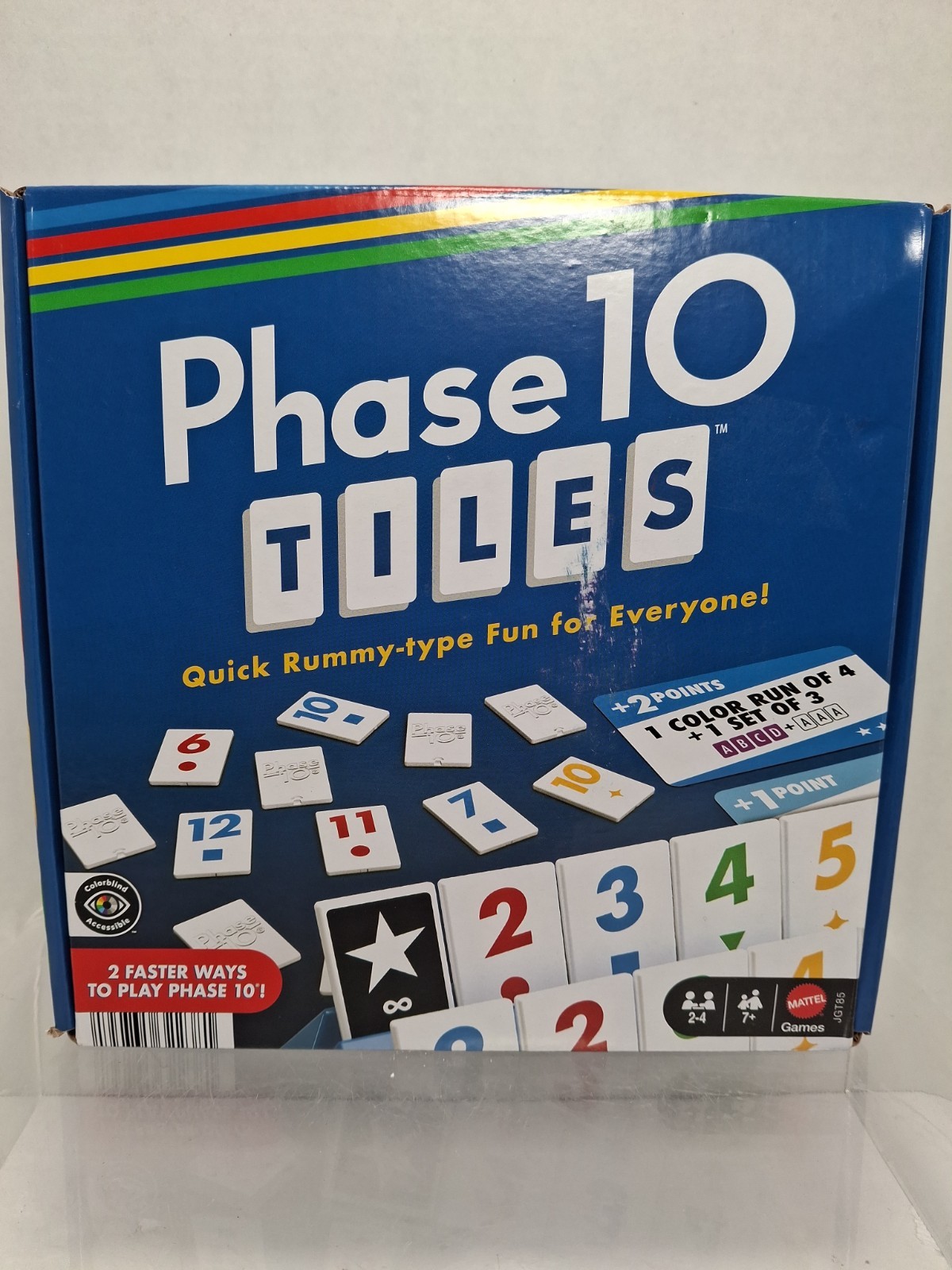 Phase 10 Tiles Game, Family Tile-Based Game with Rummy-Type Play for 2-6 Players