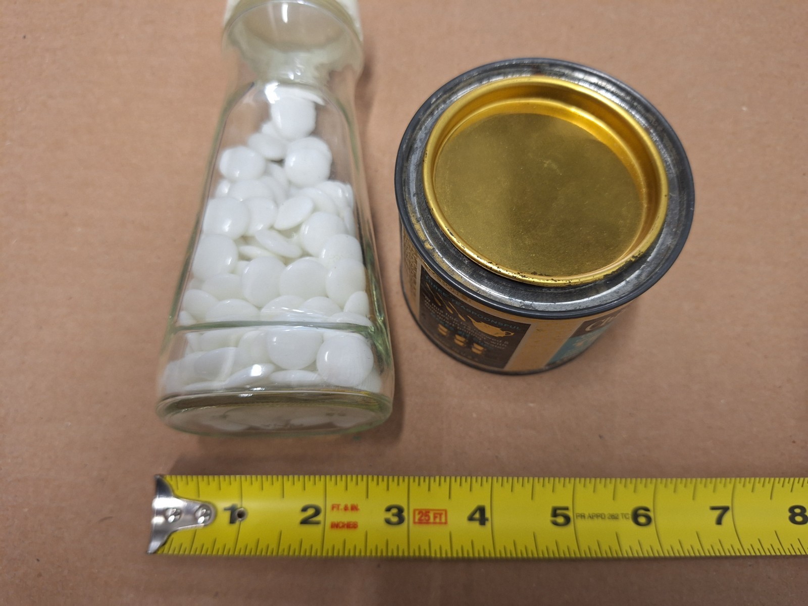 Vintage GO Stones: containers of black & white stones not in original containers